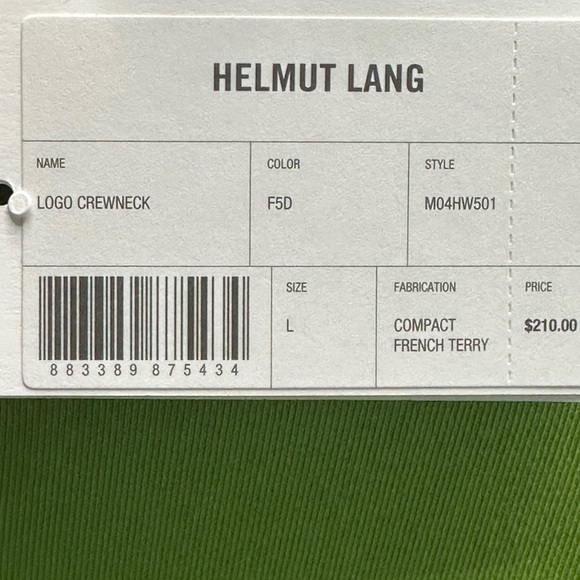 Helmut Lang Vibrant Green Sweatshirt - Picture 5 of 8